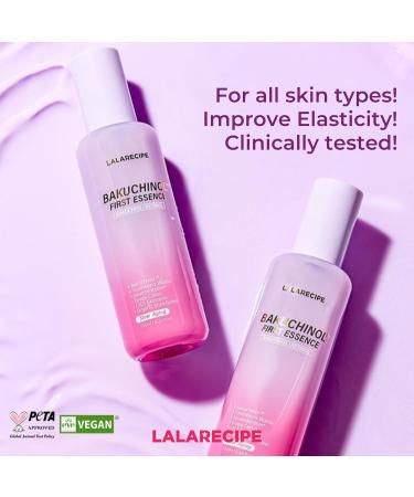 LALARECIPE Bakuchiol First Essence Hydrating Milky Korean Toner with Retinol Liposome, Shea Butter & Peptides Vegan Skincare for Wrinkle Care & Elasticity (5.24 fl oz) - Buy Online on GoSupps.com