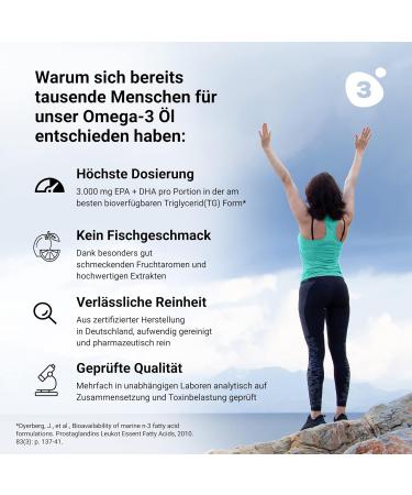 omega3zone Omega-3 Premium Oil with Vitamin D3 K2 - High Dose Fish Oil with Vitamin D3K2 - All-Trans MK-7 K2 - 3840mg Per Serving - Lab Tested Made in Germany - 500ml - Buy Online on GoSupps.com