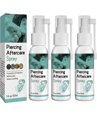 3Pcs Anti Cochlear Blockage Removal Spray Safe & Effective Ear Nose Piercings Cleaning Spray Ears Earwax Removal Spray Ear Wax Softener Cleaner Natural Ear Spray for Cochlear Blockage 30ml
