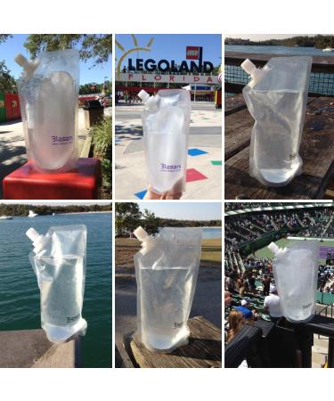 BLASANI Concealable Cruise Ship Rum Flask Set - 4x32oz, 2x16oz, 2x8oz - Buy Online on GoSupps.com