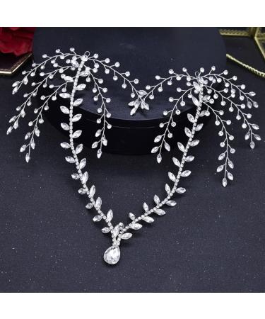 Bridal Headpieces for Wedding Rhinestone Headband Forehead Headband Headpiece Hair Accessories for Bride Silver Rhinestone Headpiece - Buy Online on GoSupps.com