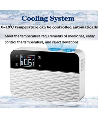 Portable Refrigerator Insulin Cooler Drug Fridge Insulin Cooler Box Drug Insulin Vaccine Fridge Warmer for Home/Car/Travel/Camping 2 Battery - Buy Online on GoSupps.com