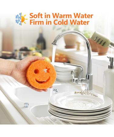 Color Sponge(6 PCS) - Scratch-Free Multipurpose Dish Sponges for Kitchen Bathroom - BPA Free & Made with Polymer Foam - Temperature Controlled Kitchen Sponge for Dishes Odor Resistant Scrubber - Buy Online on GoSupps.com