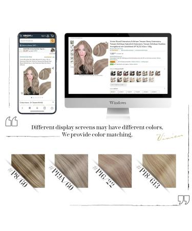 Buy Vivien Extensions Real Hair Tress - Ash Blonde Highlight & Bleach Blonde 80g | Perfect for Sewing #P16/25cm - Buy Online on GoSupps.com