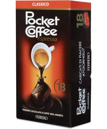  Ferrero Ferrero Pocket Classic Coffee Chocolate and 100% Arabica Coffee Praline Pack of 18 Pralines - 225g - Buy Online on GoSupps.com