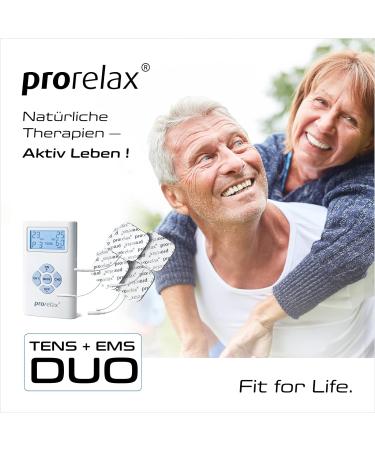 prorelax TENS/EMS Duo: Electrostimulation Device for Chronic Pain Relief and Muscle Building - Buy Online on GoSupps.com