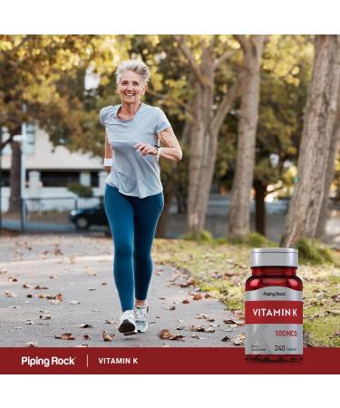 Piping Rock Vitamin K Supplement - 100 mcg | 240 Tablets | Non-GMO Gluten Free | Buy Internationally - Buy Online on GoSupps.com