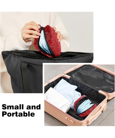 Guantierendiy Portable Sanitary Napkin Storage Bag - Menstrual Cup & Nursing Pad Holder (Multicolor) - Buy Online on GoSupps.com