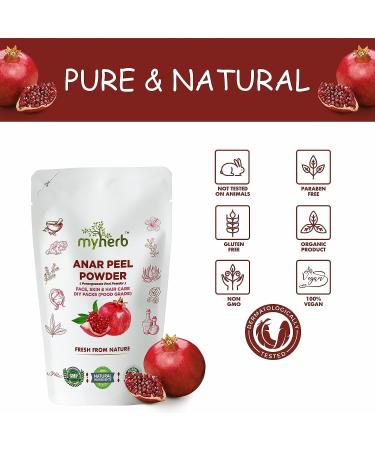 100% Pure Natural Organic Anar Peel Powder (Pumegranate Peel Powder) || 227 Gm/0.5 Lbs || for Hair and Face Care || for Skin || for Food Grade || for Men and Women - Buy Online on GoSupps.com