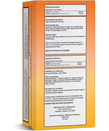 Lypo Spheric Vitamin C 1 Carton (30 Packets) 1 000 mg Vitamin C & 1 000 mg Essential Phospholipids Per Packet Liposome Encapsulated for Improved Absorption 100% Non GMO 30 count (Pack of 1) - Buy Online on GoSupps.com