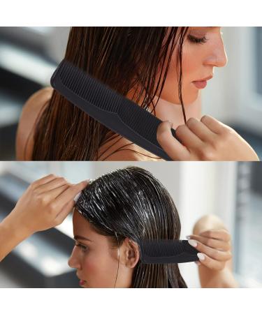 Pop Full 4-Piece Hair Comb Set | Antistatic Barber Tooth Combs for Men & Women - Fine & Wide Styling Comb - Buy Online on GoSupps.com