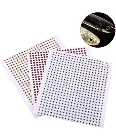 3D Fish Eyes - 500pcs Waterproof Fishing Eyes for Lures | DIY Tackle Accessories - 3/4/5mm Silver - Buy Online on GoSupps.com