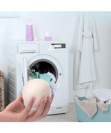 Reusable Wool Dryer Balls for Saves Drying Time White w/Storage Bag Pack of 6 - Buy Online on GoSupps.com