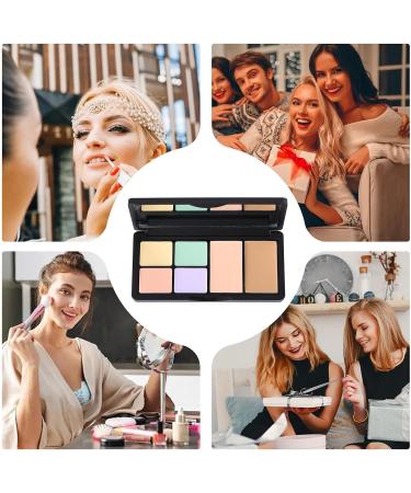 Cream Color Correcting Palette - 6-Piece Waterproof Concealer and Contour Makeup Kit Full Camouflage Blendable High Coverage Formula | Professional Cosmetic Set for Coverage - Buy Online on GoSupps.com