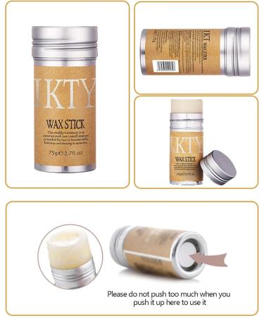 Hair Wax Stick Slick Back Hair Stick for Hair Non-Greasy Styling Hair Stick Wax 2.7 Oz Hair Fragmentation Control Slick Stick Hair Pomade Stick for Fly Away & Edge Frizz Hair Mumiao - Buy Online on GoSupps.com