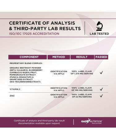 Gade Nutrition Hero Beets - Beet Root Capsules 1500mg - Organic Beet Root Powder + Vitamin C Zinc Elderberry Pomegranate Grape Seed Extract - 3 Months Supply 90 Count (Pack of 1) - Buy Online on GoSupps.com