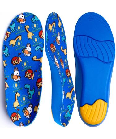 Beautulip Kids Orthotic Insoles  Children Cushioning Arch Support Shoe Inserts for Flat feet  Plantar Fasciitis  Feet Heel Pain Relief  Foot Alignment  Knock Knee  Bow Legs (US Little Kid 13-2 / 20cm)