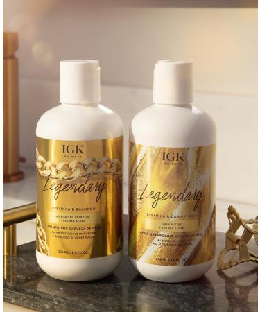 IGK LEGENDARY Dream Hair Shampoo & Conditioner Set | Vegan Cruelty-Free | Healthy Hydrated Shine | 8 Oz | International Shipping Available - Buy Online on GoSupps.com