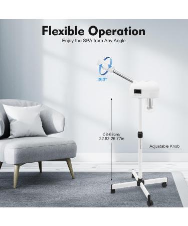  FUROMG Professional facial steamer with ozone and hot steam function 220V with LCD control panel for deep facial care at home and in the salon eliminates blackheads and - Buy Online on GoSupps.com