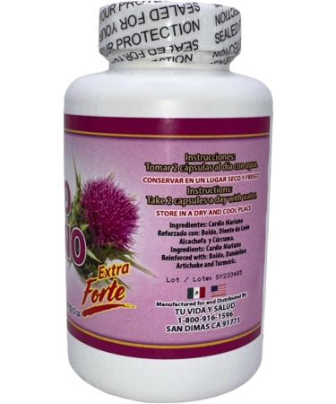 LO+NATURAL Cardo Mariano 60 caps 1000 mg c/u (Milk Thistle) - Herbal Dietary Supplement | Extra Forte - Buy Online on GoSupps.com