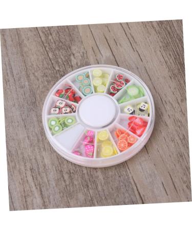 POPETPOP Nail Protector 12 Nail Art Tools Diy Decoration for Nail Manicure Tool Nail Beauty Accessories Nail Art Decor Polymer Clay Fruit Nail Charms - Buy Online on GoSupps.com