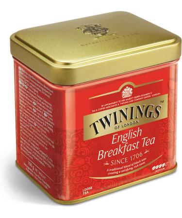 Twining English Breakfast Black Tea - Premium Loose Leaf 100g - Sourced from Sri Lanka & India - Buy Online on GoSupps.com