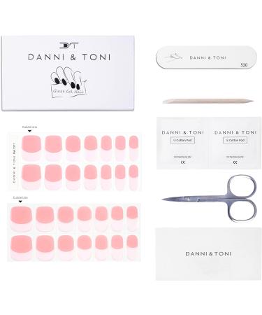 Danni & Toni 28 Semi-Cured Nail Wraps - Pink French Manicure Stickers - Buy Online on GoSupps.com