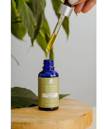 Anti-Aging Serum with Rosehip Oil Prickly Pear Oil Raspberry Oil 30 mL With Coenzyme Q10. - Buy Online on GoSupps.com