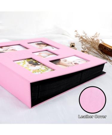Benjia Baby Girl Photo Album 6x4 Leather Picture Album - Holds 500 10x15cm Photos - Pink 500 Pockets - Buy Online on GoSupps.com