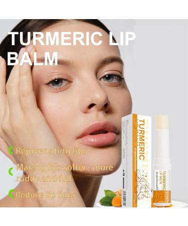  homomdy Turmeric Lip Balm for Dried and Cracked Lips Turmeric Lip Lightening for Dark Lips Lip Wrinkle Reduction Dull Dark Lip (6pcs) - Buy Online on GoSupps.com