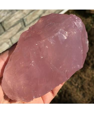 Natural Rose Raw Stone Specimen Stone and Restore Can be Used for (Size : 450-500g) - Buy Online on GoSupps.com