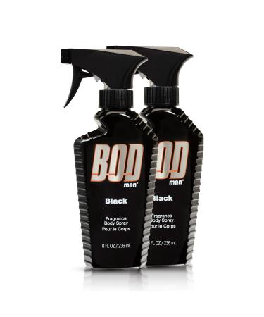 BOD man Fragrance Body Spray Black 8 fl oz (Pack of 2) Black 2 pack