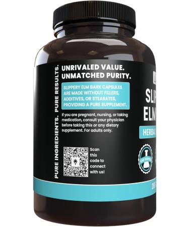 Pure Original Ingredients Slippery Elm Bark (365 Capsules) No Magnesium Or Rice Fillers Always Pure Lab Verified 365 Count (Pack of 1) - Buy Online on GoSupps.com