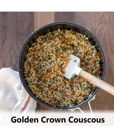 Golden Tri Color Couscous - 100% Natural Non-GMO Pearled Noodles for Mediterranean Salads, Soups & More - 32 Oz - Buy Online on GoSupps.com