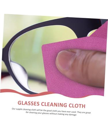 FRCOLOR Eyeglasses Cleaning Wipes - 40 Pcs Lens Cloths Washable Purple Cleaning Cloths for Glasses & Screens - 18x15cm 2 Pack - Buy Online on GoSupps.com