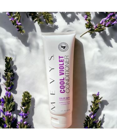 Cool Violet Conditioner 8 Oz | Color Safe Hair Treatment for Blonde Platinum & Silver Hair | Sulfate Free & Moisturizing for Dry Damaged Hair - Buy Online on GoSupps.com