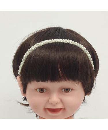 White Baptism Headband for Baby Girls | Christening Hair Accessory (3-12 Months) | Infant Toddler Headband - Buy Online on GoSupps.com