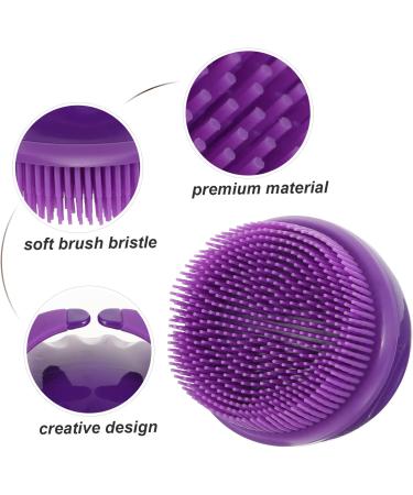 VILLCASE Kids Silicone Bath Brush and Body Massager - Purple Exfoliating Scrubber & Massage Tool - Buy Online on GoSupps.com
