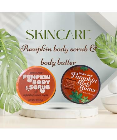 Trader Joe's Pumpkin Body Scrub & Body Butter Set - 8 oz | Nourishing Skincare for All International Shipping Available - Buy Online on GoSupps.com