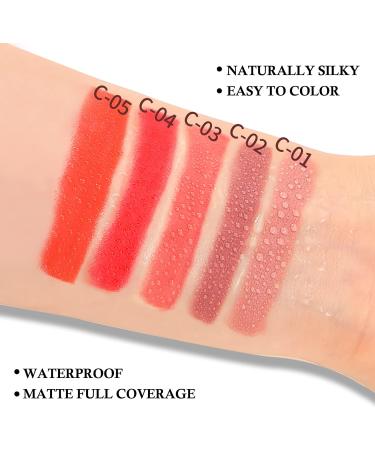 Boobeen Nude Matte Lip Liner Pencil - Velvety Creamy, High Pigment, Waterproof Lip Crayon for Women - C-04 - Buy Online on GoSupps.com