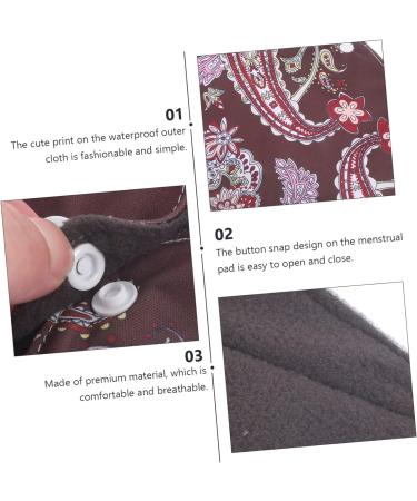 Washable Charcoal Menstrual Pads for Women - 3pcs Thin Reusable Napkin | Portable Feminine Products for Periods - Buy Online on GoSupps.com