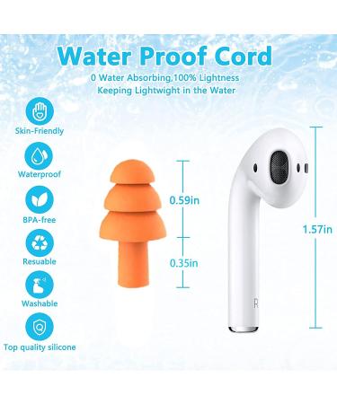Soft Silicone Reusable Small Ear Plugs for Sleep - 4pcs Green Noise Cancelling Travel Earplugs with Case - Buy Online on GoSupps.com