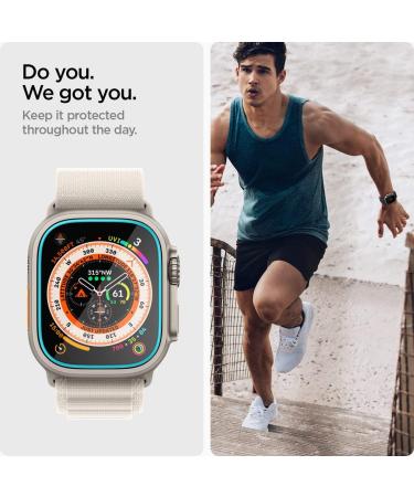Spigen Tempered Glass Screen Protector for Apple Watch Ultra (49mm) - 2 Pack - Buy Online on GoSupps.com