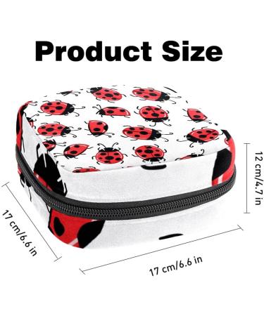 Shop Muooum Menstrual Polster Zipper Bag - Lady Beetle Pattern - Stylish Tampon Collection Bag for Women & Girls - Color 9 - Buy Online on GoSupps.com