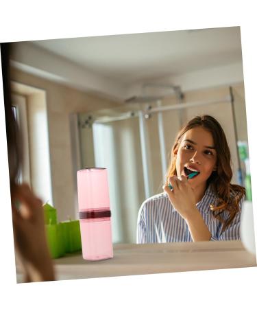 Portable Travel Washing Cup & Toothpaste Storage Case - Perfect Travel Accessory for Body Care - 20.5x7x7cm Red - Buy Online on GoSupps.com