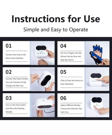 ZZBB Rehabilitation Robot Gloves Smart Chargeable Finger Training Rehab Orthotics Rehabilitation Gloves for Stroke Hemiplegia Hand Function Recovery Left Small - Buy Online on GoSupps.com