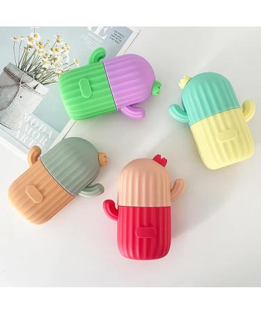 Rose Flower Ice Facial Roller 2pc/Set | Cute Cactus Shape | Reusable Ice Mold for Face | Reduce Puffiness & Pores | Facial Beauty Care Tool - Buy Online on GoSupps.com