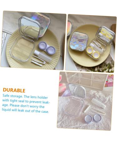 Gleavi 10 pc Colored Contact Lenses Set | Travel Accessories | Interchangeable Holder Eye Case Address Book Mirror & Sensitive Bracket - Professional Contacts Case - Buy Online on GoSupps.com