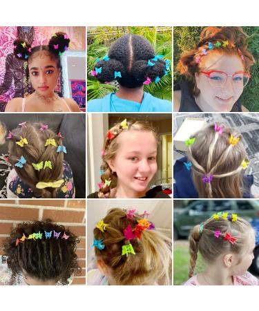 50 Pack Butterfly Hair Clips - Assorted Mini Hair Jaw Claw Clips for Girls, Women, Kids, Baby - Includes Box Package - Buy Online on GoSupps.com