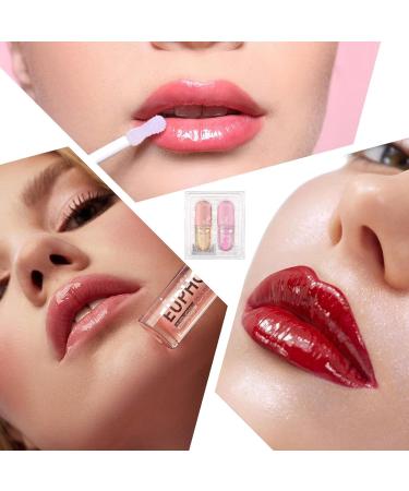  Lambo Plumping Lip Balm Moisturizing Non-Stick Transparent Lip Oil | Lip Gloss Long-Lasting Lip Care Moisturizing Lip Gloss for Women Lambo - Buy Online on GoSupps.com